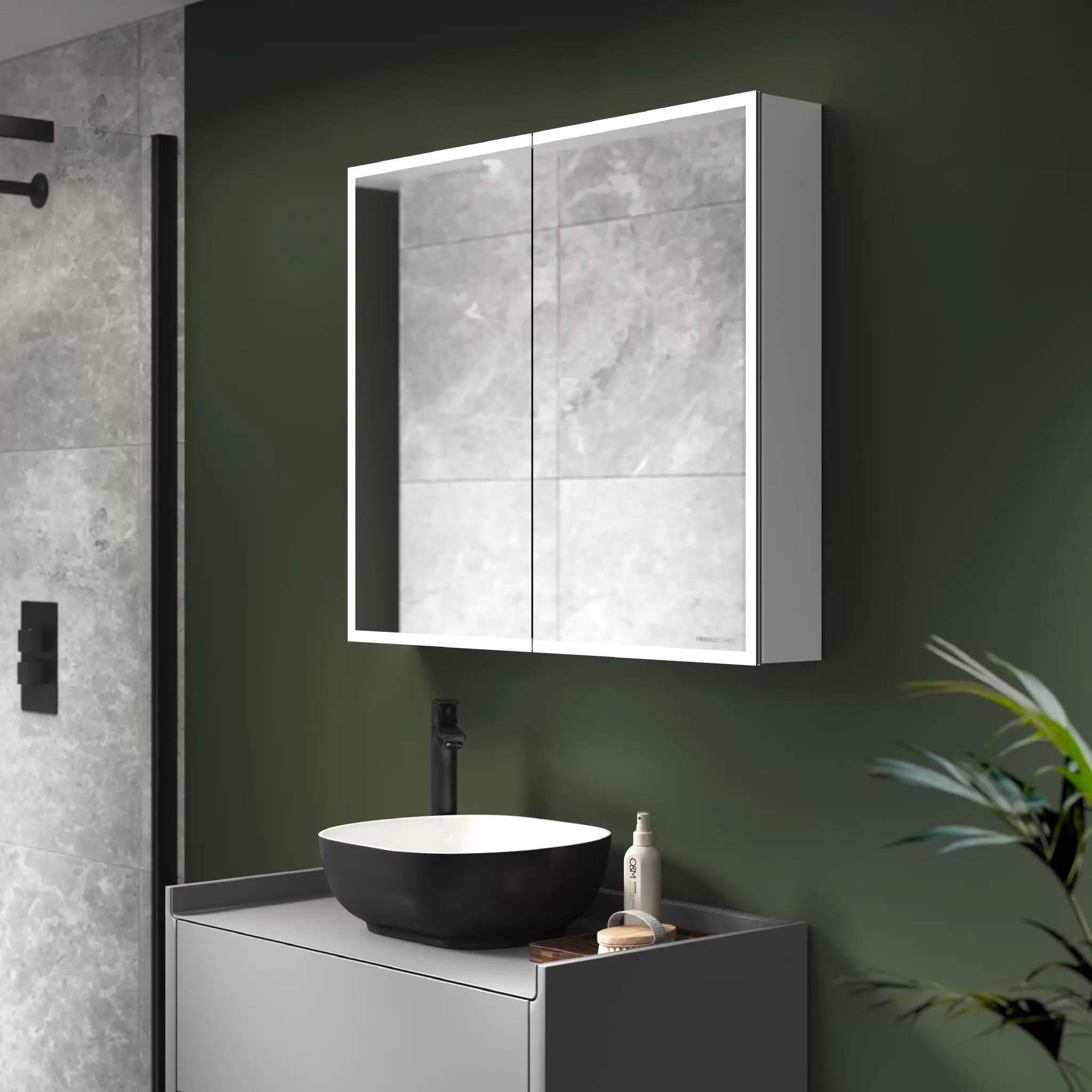 Marcel LED Bathroom Mirror Cabinet #size_815mm-x-700mm