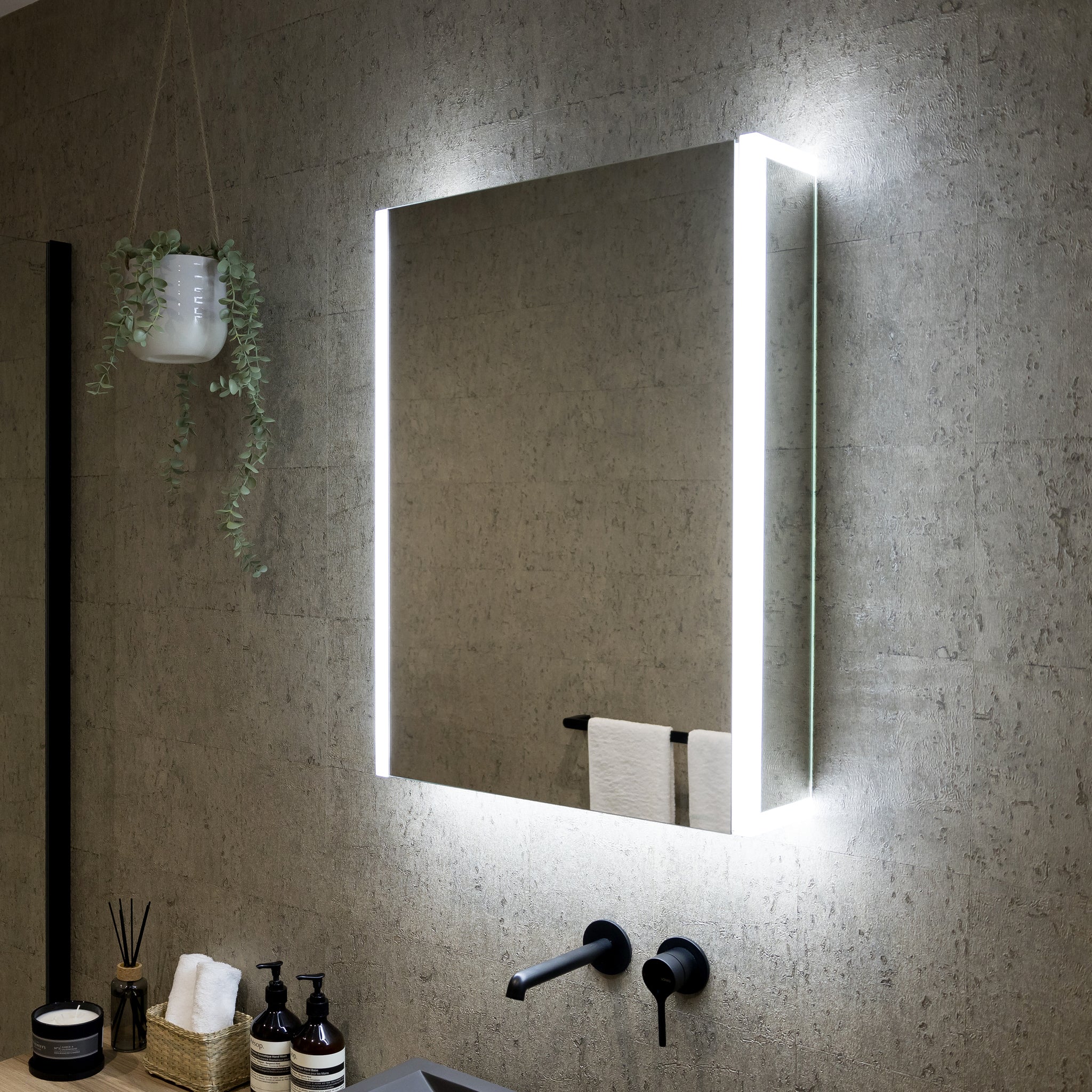 Grace LED Bathroom Mirror Cabinet #size_500mm-x-700mm