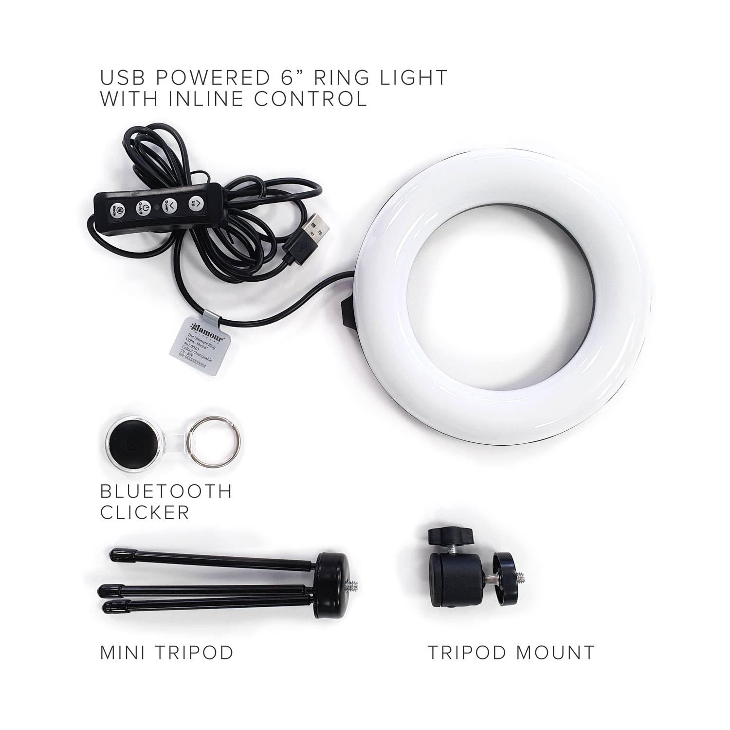 The Ultimate Ring Light Mini 6" + Mini Tripod