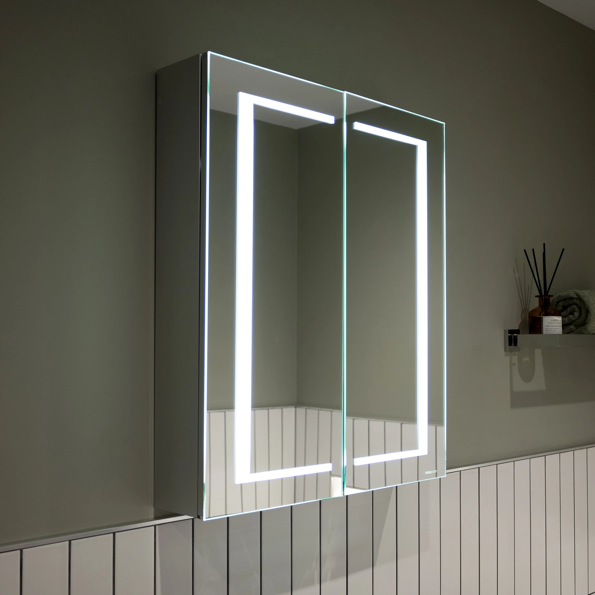 Nimbus 600x700mm LED Bathroom Mirror Cabinet