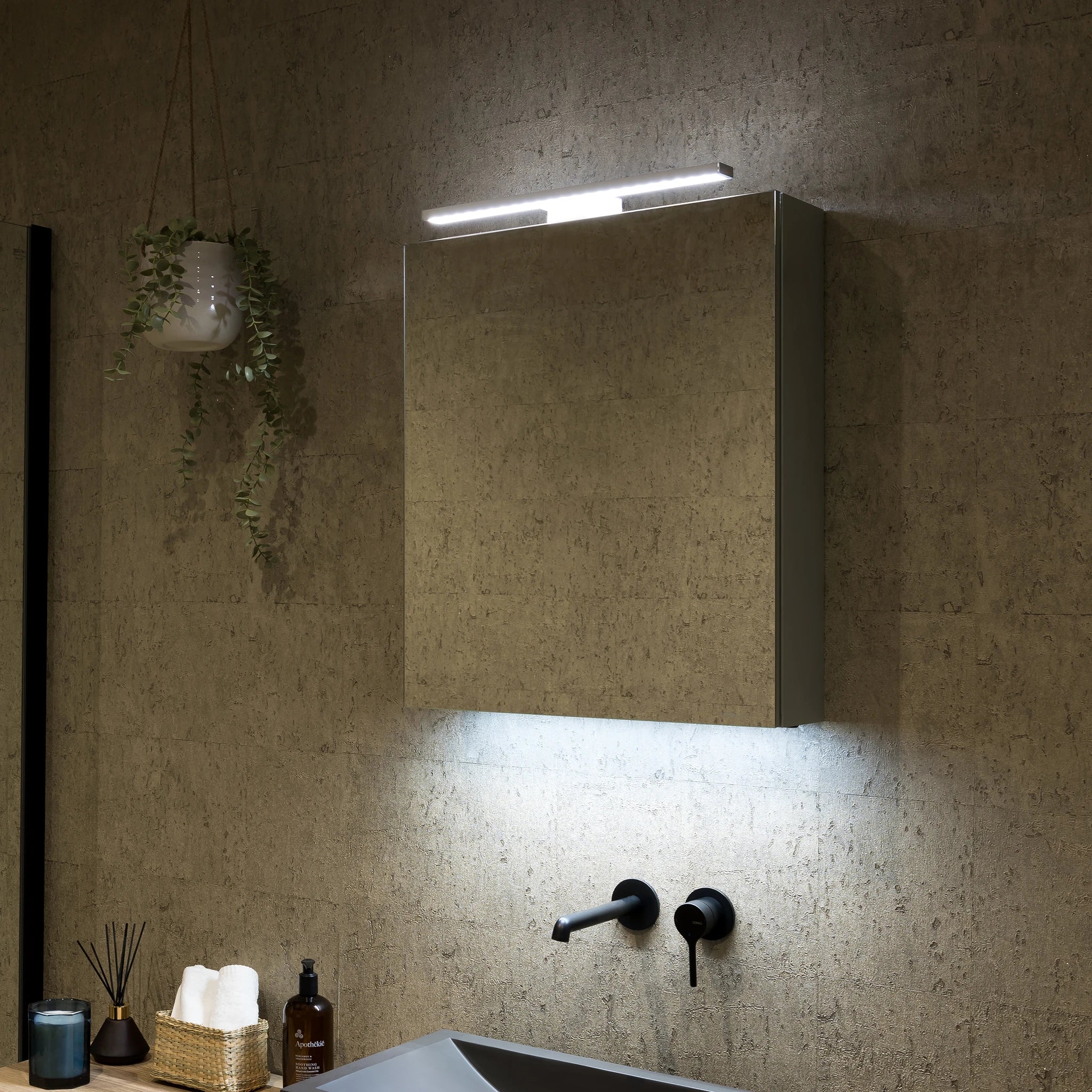 Hadley 500x600mm LED Bathroom Mirror Cabinet