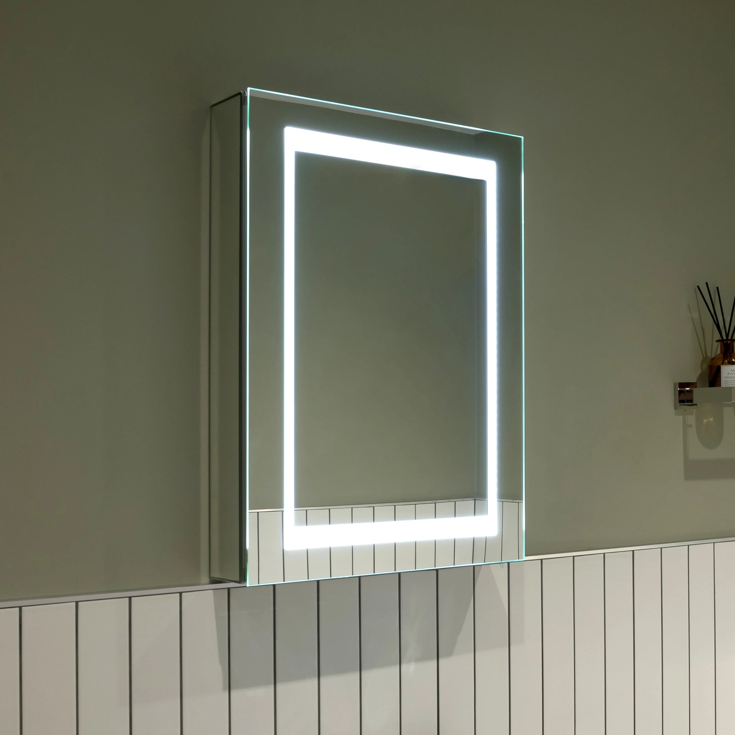 Nimbus 500x700mm LED Bathroom Mirror Cabinet