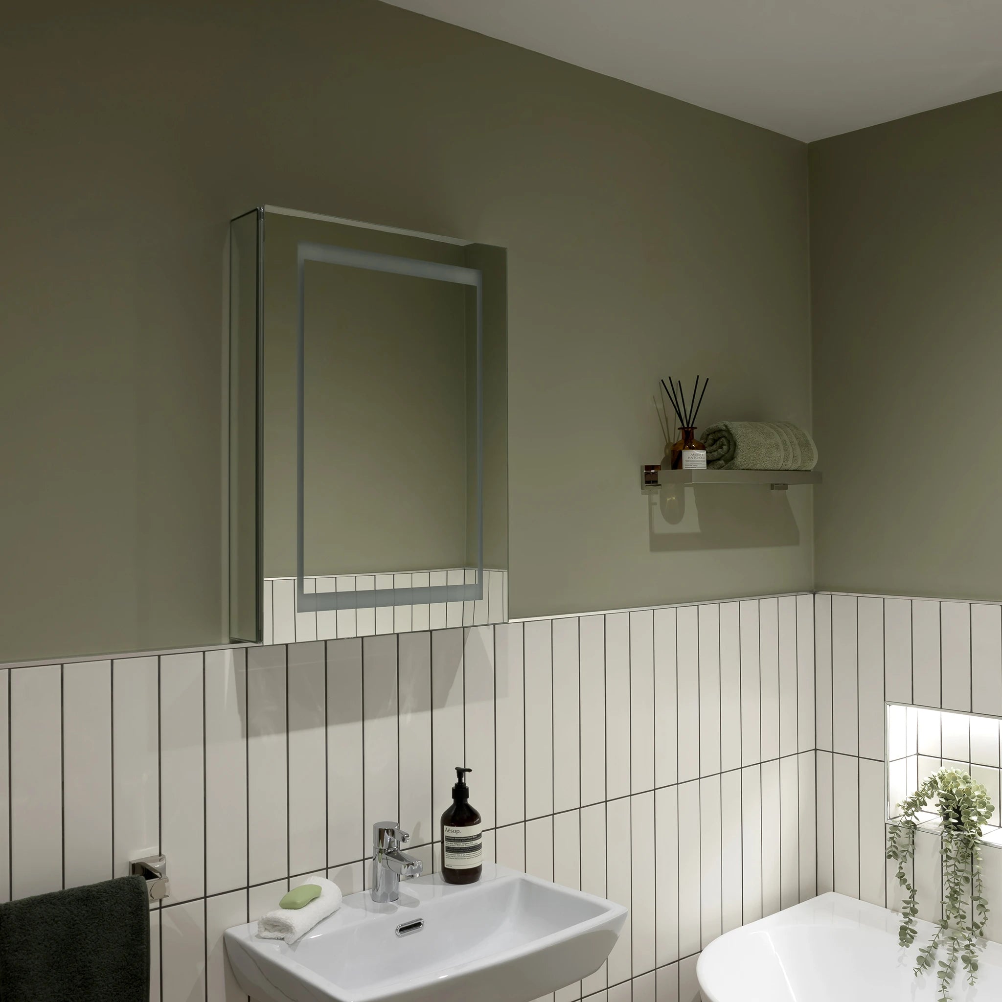 Nimbus 500x700mm LED Bathroom Mirror Cabinet