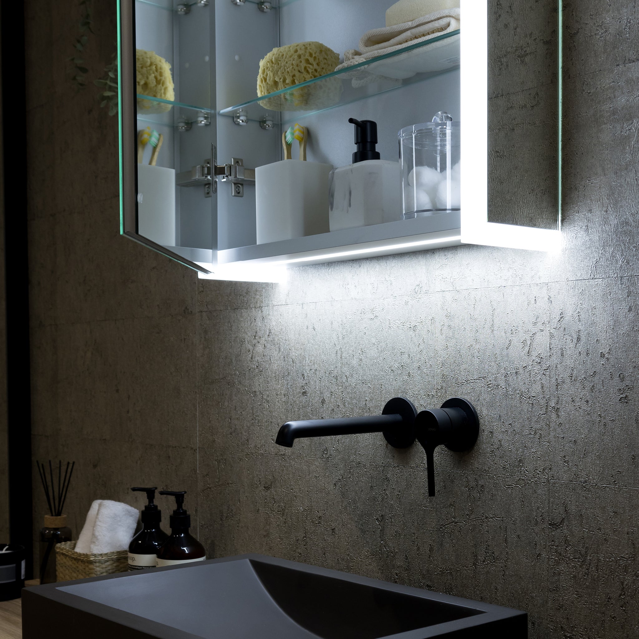 Grace LED Bathroom Mirror Cabinet #size_500mm-x-700mm