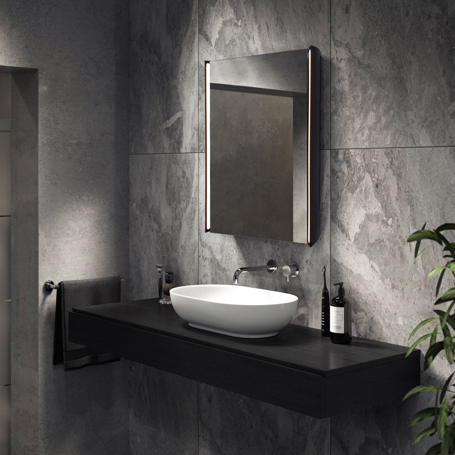 Titan 500x700mm LED Bathroom Mirror Cabinet
