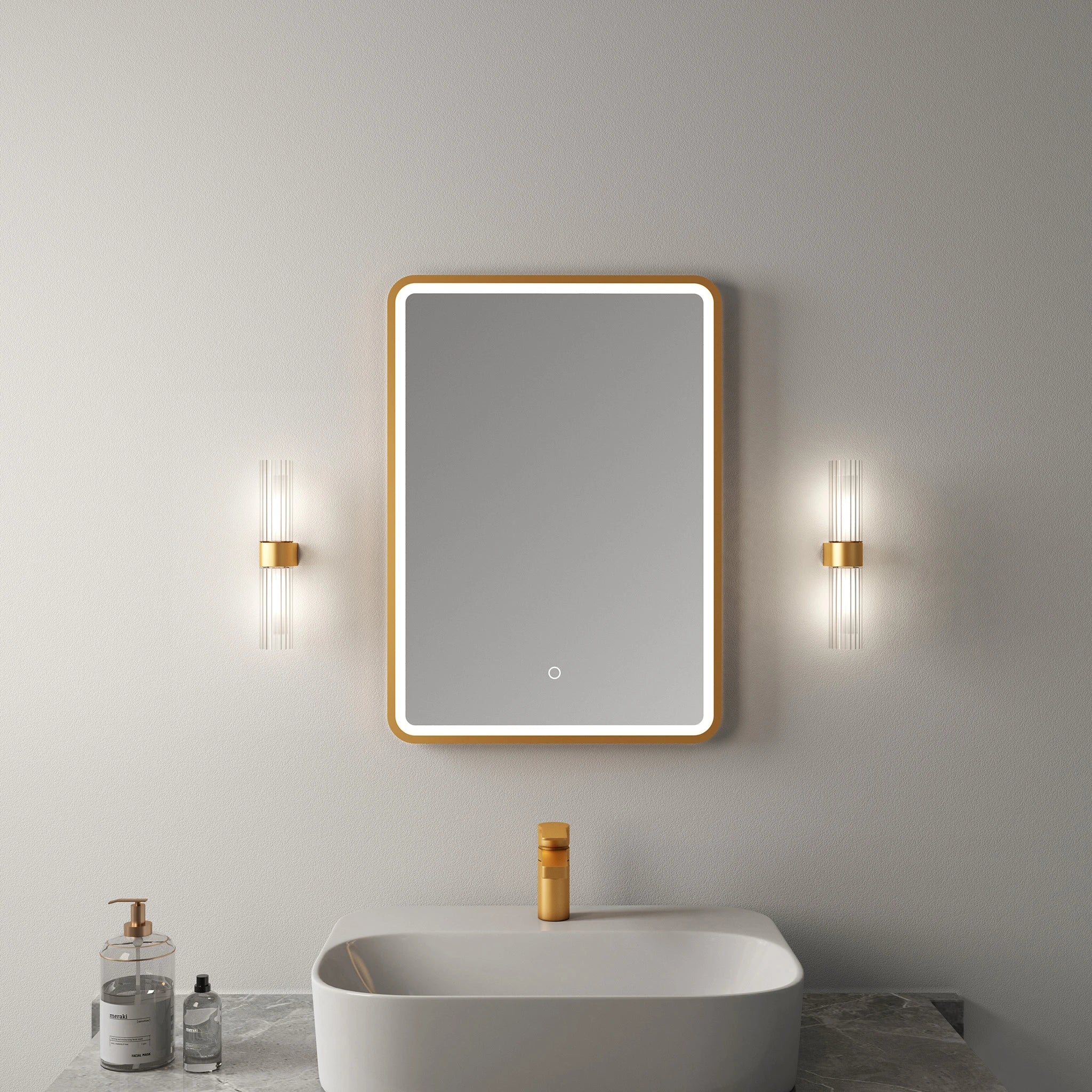 Aulos Dual Wall Light #colour_brass