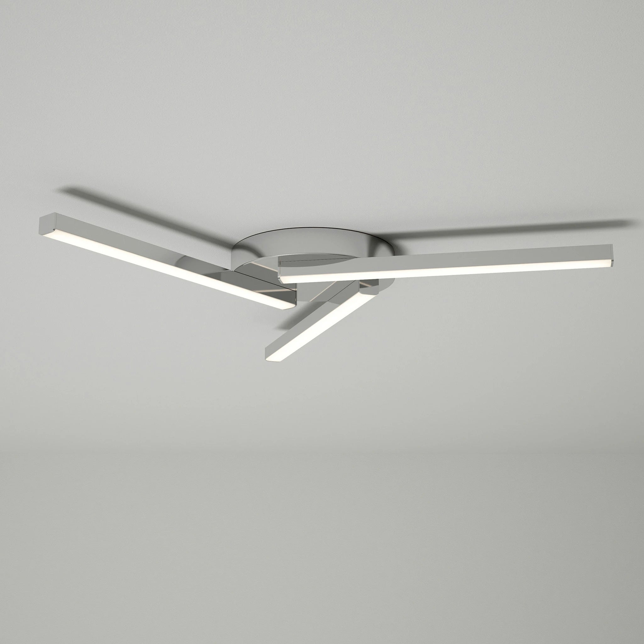 Edge Trio Ceiling Light #colour_chrome