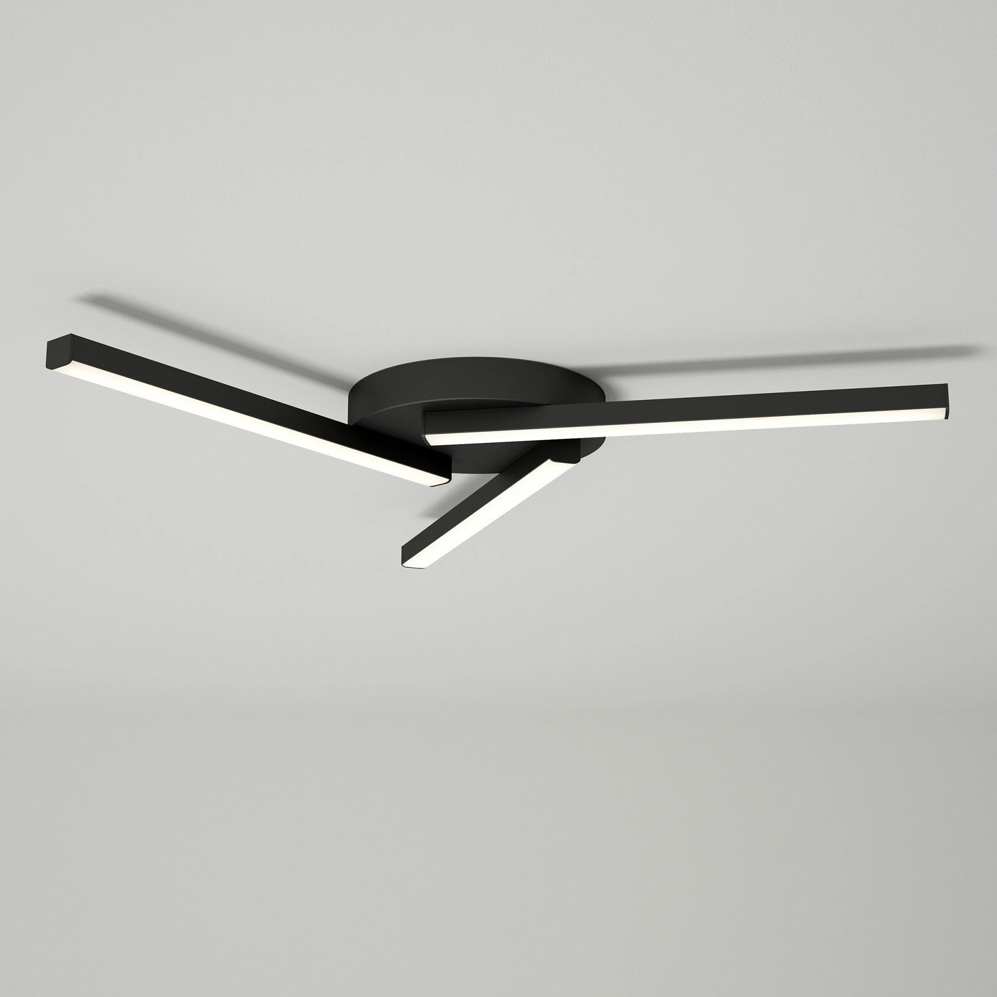 Edge Trio Ceiling Light #colour_black