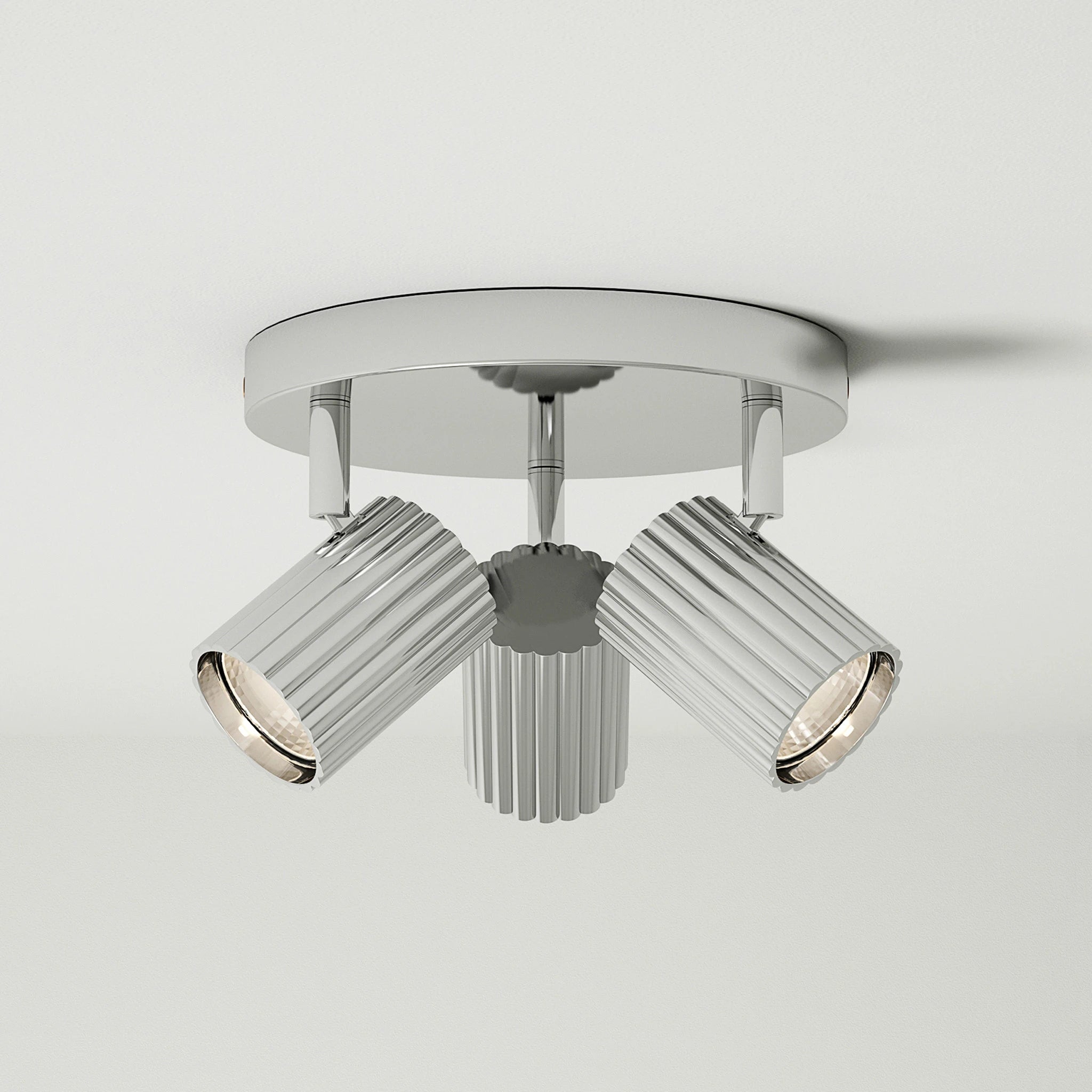 Hila Trio Cluster Ceiling Light #colour_chrome