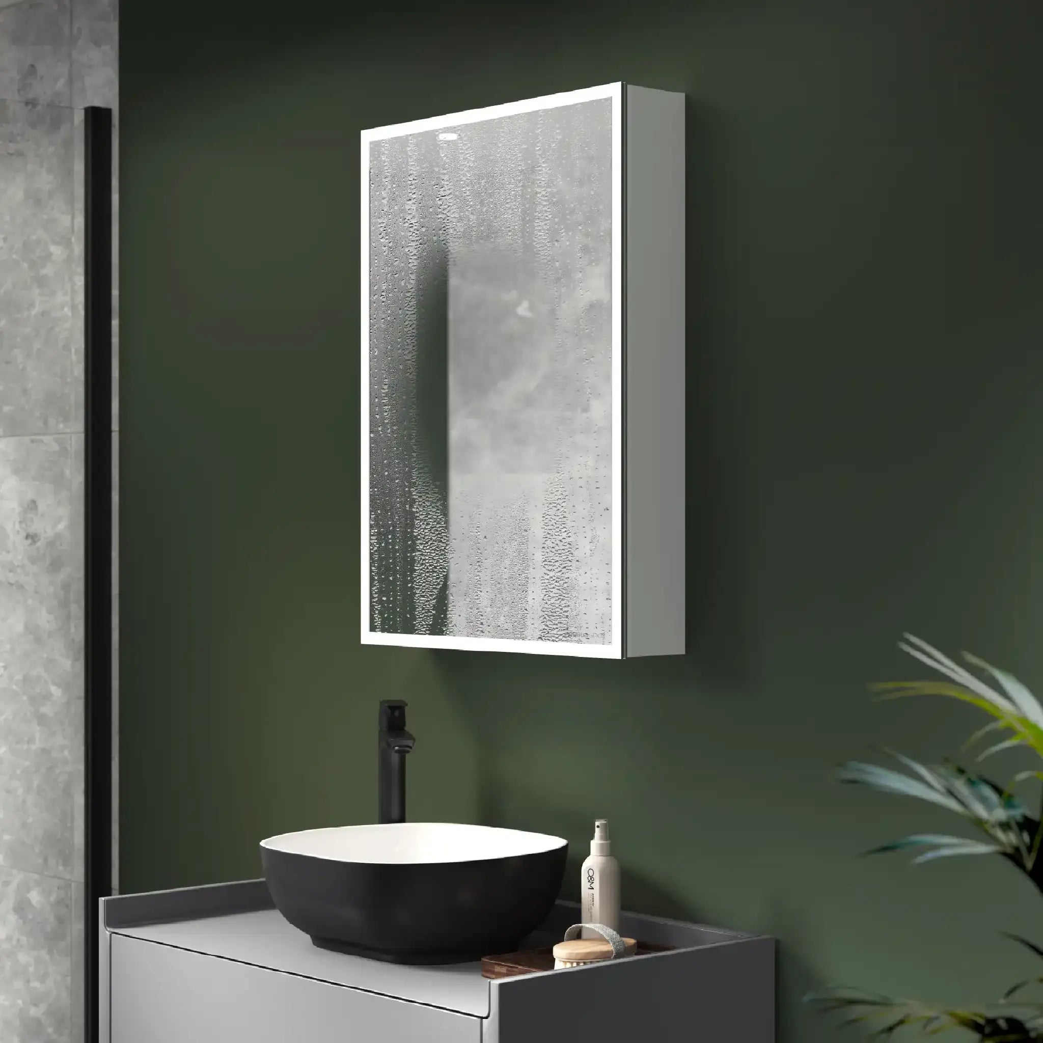 Marcel LED Bathroom Mirror Cabinet #size_500mm-x-700mm