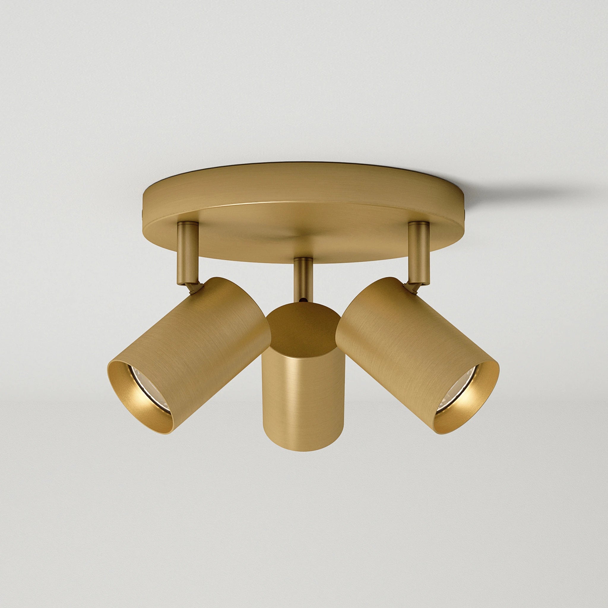 Odell Trio Ceiling Light #colour_brass