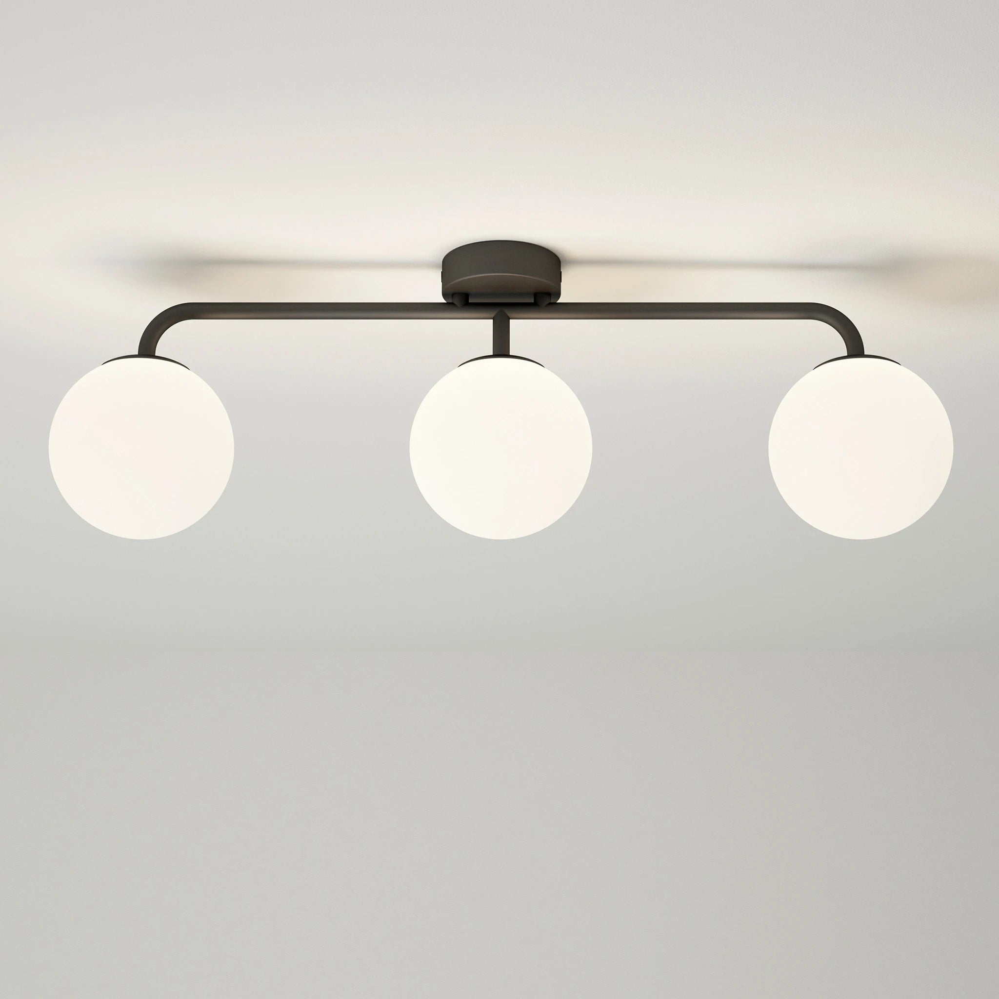 Solara Trio Ceiling Light #colour_black